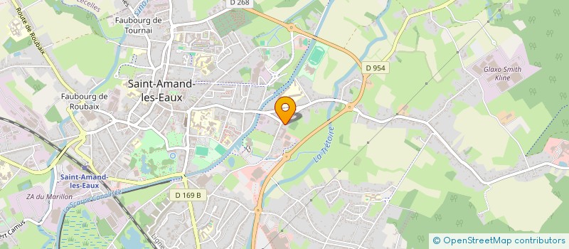 localisation de l'entreprise COUVERTURE BARDAGE ETANCHEITE  SAINT-AMAND-LES-EAUX