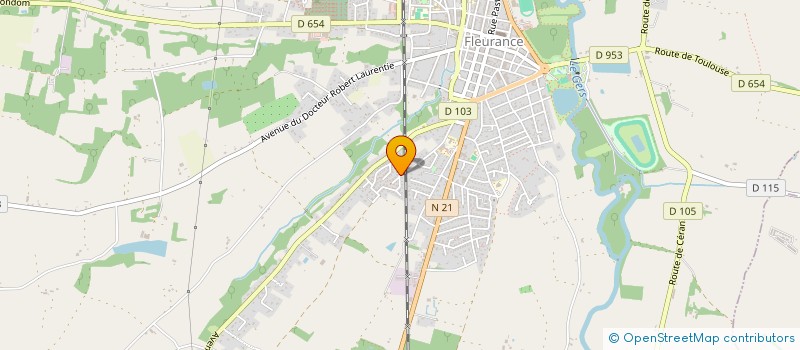 localisation de l'entreprise COUVERTURE BARDAGES FLEURANTINS  FLEURANCE