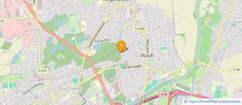 localisation de l'entreprise COUVERTURE BINDER SARL à ILLZACH