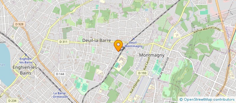 localisation de l'entreprise COUVERTURE BOIS ETANCHEITE  DEUIL-LA-BARRE