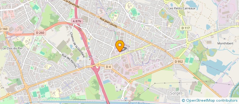 localisation de l'entreprise COUVERTURE BRUN à LES PONTS-DE-CE
