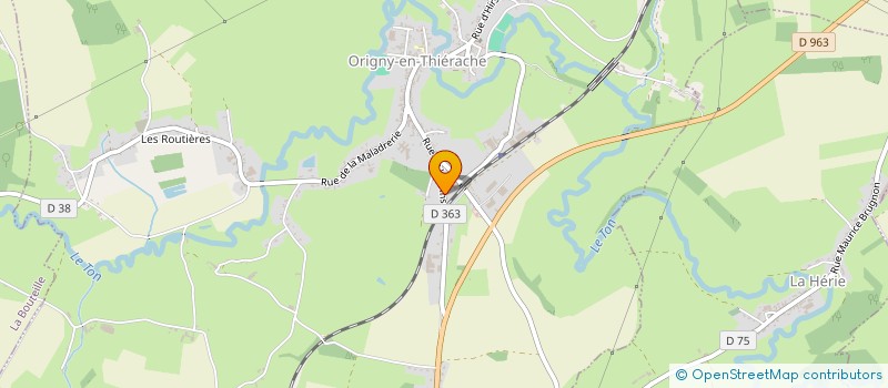 localisation de l'entreprise COUVERTURE CAPART FRERES ET CONIL  ORIGNY-EN-THIERACHE