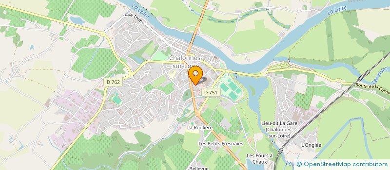 localisation de l'entreprise COUVERTURE CHALONNAISE à CHALONNES-SUR-LOIRE