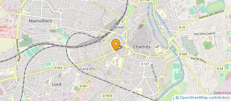 localisation de l'entreprise COUVERTURE CHAUFFAGE SANITAIRE à CHARTRES
