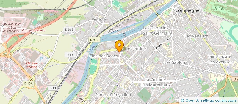 localisation de l'entreprise COUVERTURE COMPIEGNOISE  COMPIEGNE