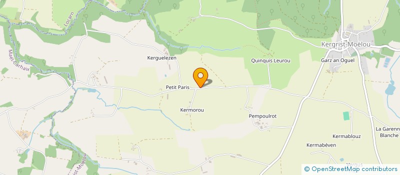 localisation de l'entreprise COUVERTURE D ARMOR à KERGRIST-MOELOU