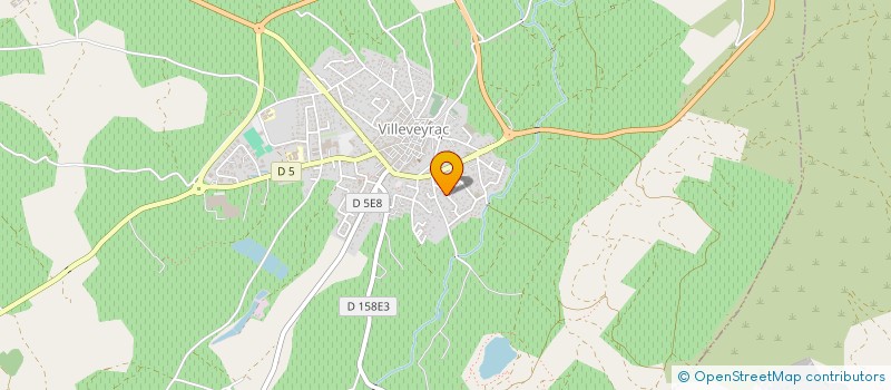 localisation de l'entreprise COUVERTURE D'OC  VILLEVEYRAC