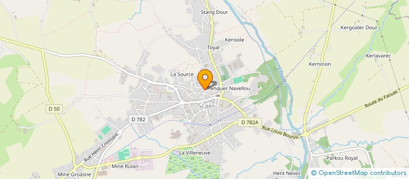 localisation de l'entreprise COUVERTURE DE L'ISOLE  SCAER