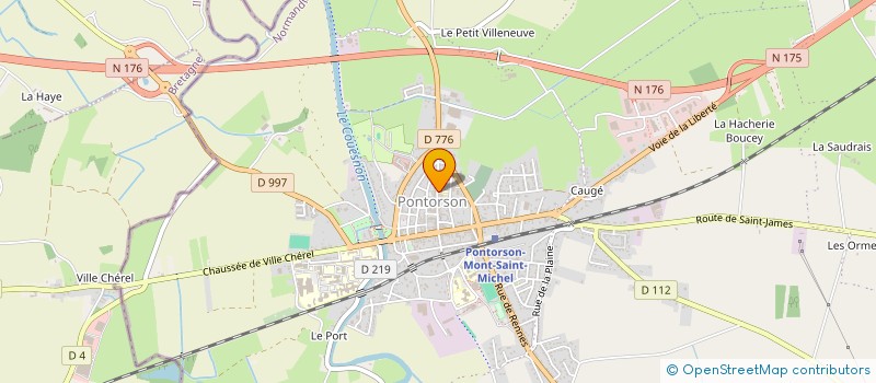 localisation de l'entreprise COUVERTURE DE LA BAIE  PONTORSON