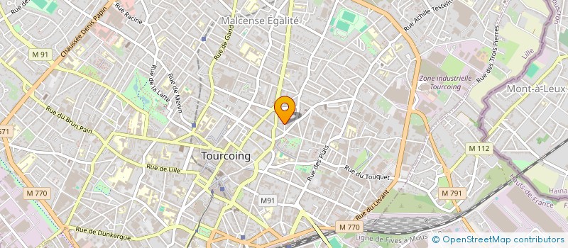 localisation de l'entreprise COUVERTURE DELHONTE  TOURCOING