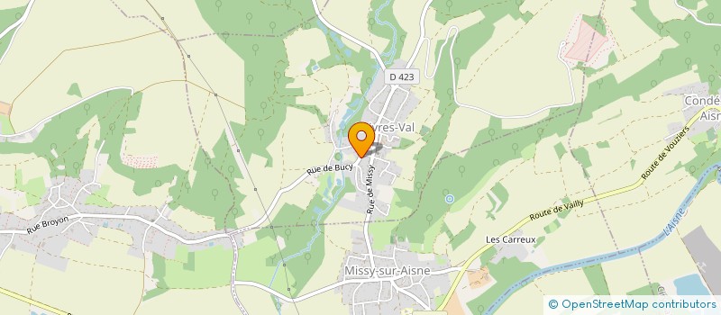 localisation de l'entreprise COUVERTURE DEMOTTIER  CHIVRES-VAL