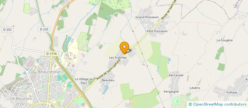 localisation de l'entreprise COUVERTURE DENAIRE-PESCHARD à GUERANDE