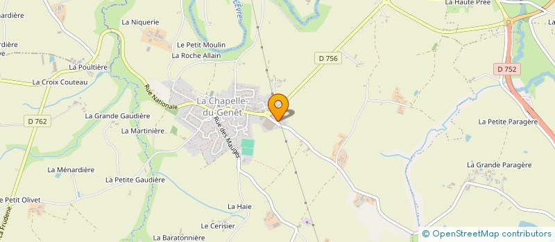 localisation de l'entreprise COUVERTURE DES GENETS  BEAUPREAU-EN-MAUGES