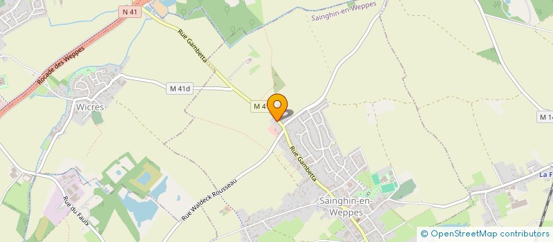 localisation de l'entreprise COUVERTURE DES WEPPES à SAINGHIN-EN-WEPPES