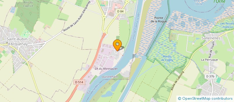 localisation de l'entreprise COUVERTURE DU LITTORAL à OUISTREHAM