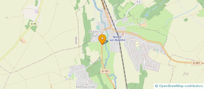 localisation de l'entreprise COUVERTURE DUBEDOUT  MAREIL-SUR-MAULDRE