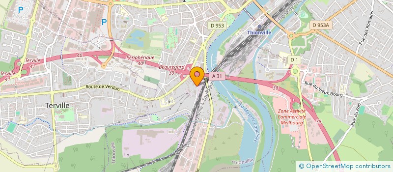 localisation de l'entreprise COUVERTURE ET CHARPENTE LAUNAY à THIONVILLE
