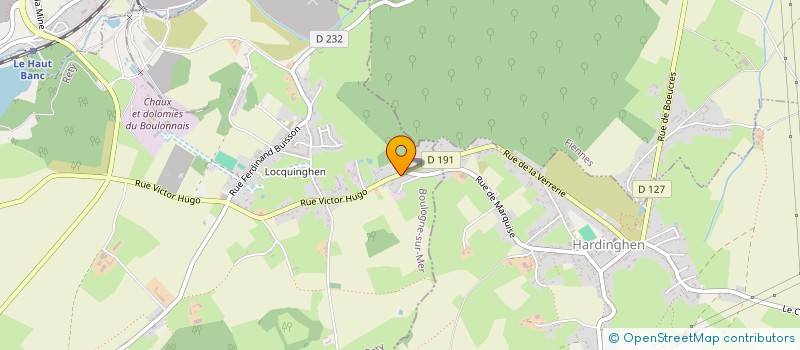 localisation de l'entreprise COUVERTURE ET RENOVATION COTE D'OPALE  RINXENT