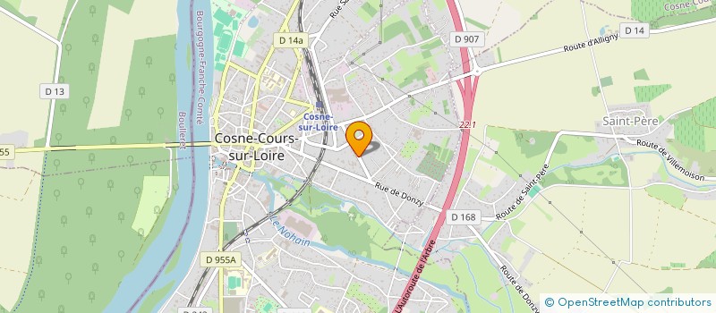 localisation de l'entreprise COUVERTURE ET RENOVATION DU CENTRE à COSNE-COURS-SUR-LOIRE