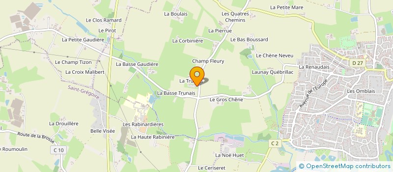 localisation de l'entreprise COUVERTURE ET TRADITION  BETTON