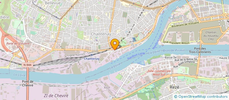 localisation de l'entreprise COUVERTURE ETANCHEITE ATLANTIQUE à NANTES