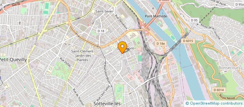 localisation de l'entreprise COUVERTURE ETANCHEITE BARDAGE BATIMENT  ROUEN