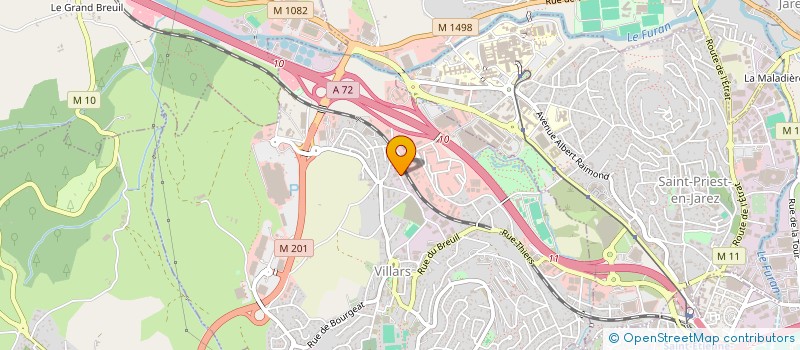 localisation de l'entreprise COUVERTURE FOREZIENNE  VILLARS