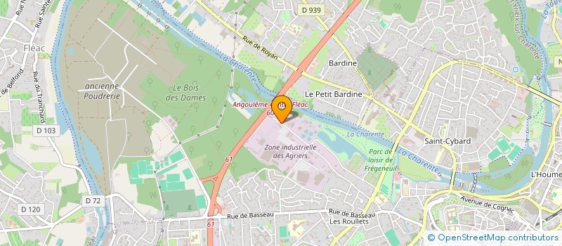 localisation de l'entreprise COUVERTURE FRANCAISE à ANGOULEME