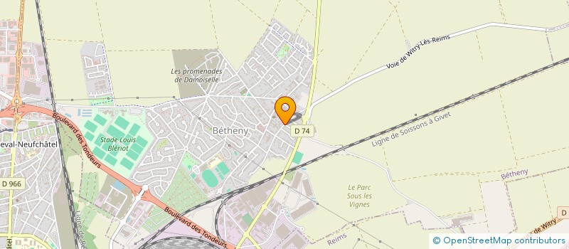 localisation de l'entreprise COUVERTURE GARNOTEL  BETHENY