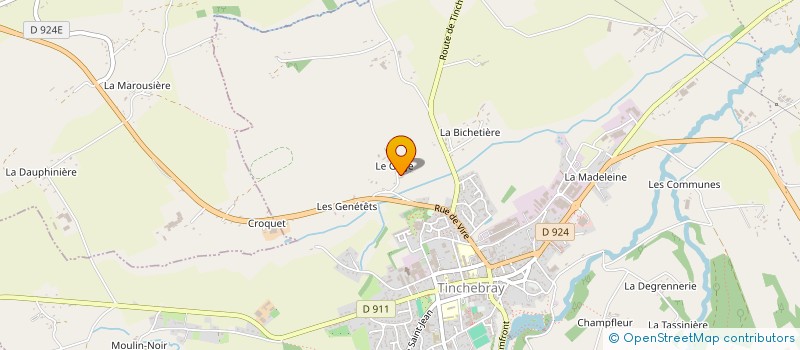 localisation de l'entreprise COUVERTURE GAUBERT à TINCHEBRAY-BOCAGE