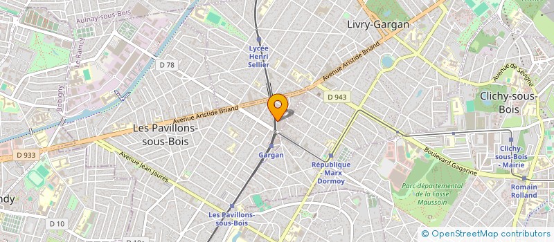 localisation de l'entreprise COUVERTURE GENERALE V.M  LES PAVILLONS-SOUS-BOIS