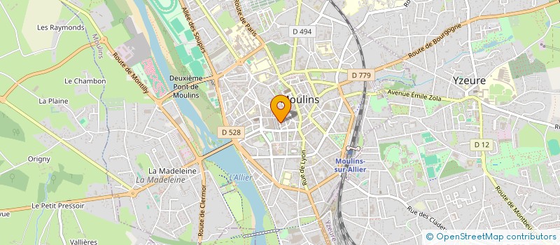 localisation de l'entreprise COUVERTURE GENIE SOLAIRE  MOULINS