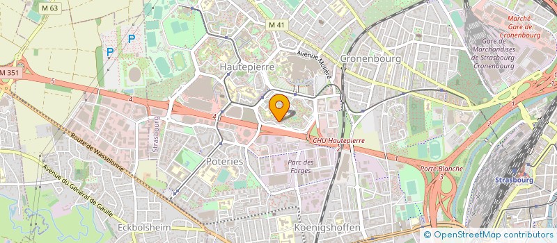 localisation de l'entreprise COUVERTURE IS à STRASBOURG