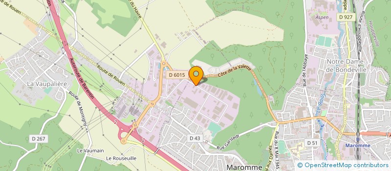 localisation de l'entreprise COUVERTURE ISOLATION MEMBRANE ETANCHEITE  MAROMME