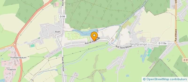 localisation de l'entreprise COUVERTURE KELLER & BUCH  NEUFGRANGE