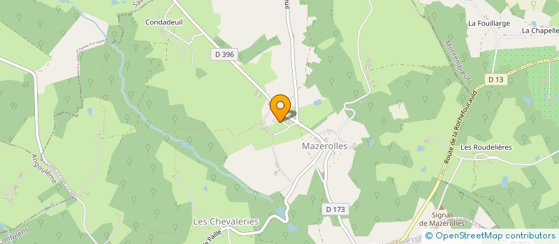 localisation de l'entreprise COUVERTURE LEGRAND AURELIEN à MAZEROLLES