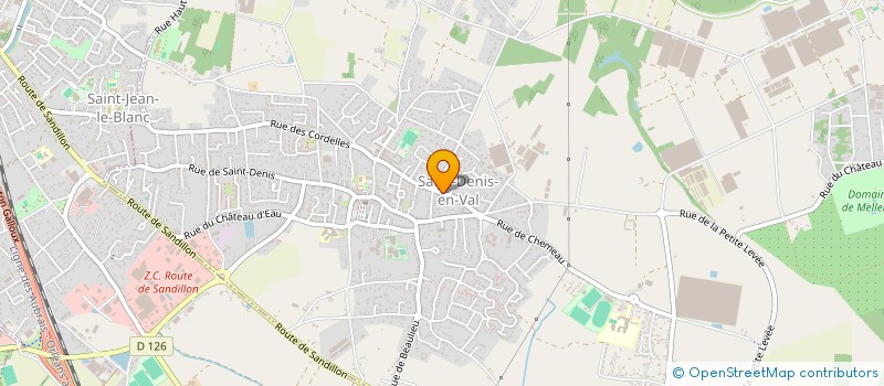 localisation de l'entreprise COUVERTURE LELONG COUSIN DU VAL DE LOIRE à SAINT-DENIS-EN-VAL