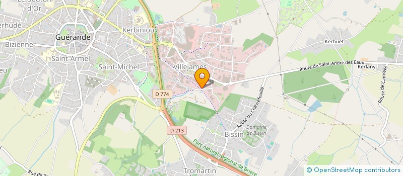 localisation de l'entreprise COUVERTURE MAGUERO à GUERANDE