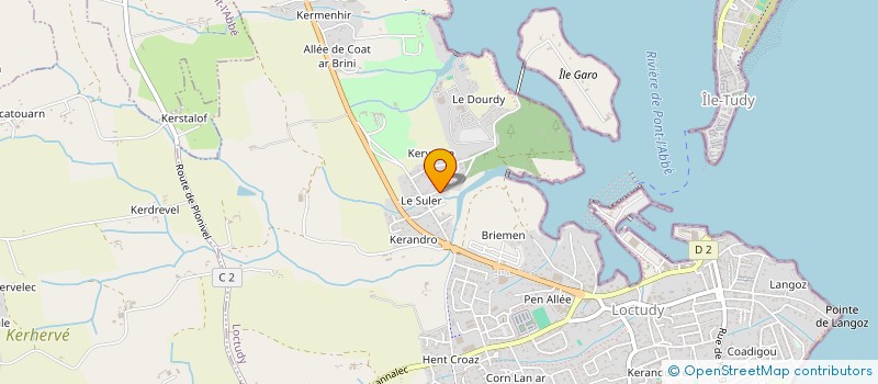 localisation de l'entreprise COUVERTURE MATWEN  LOCTUDY