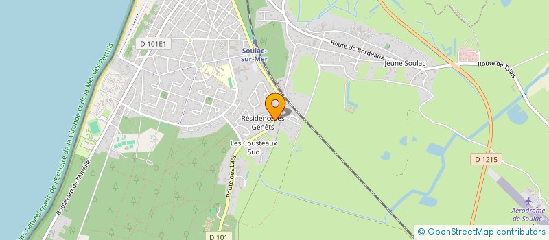 localisation de l'entreprise COUVERTURE MEDOCAINE  SOULAC-SUR-MER