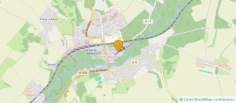 localisation de l'entreprise COUVERTURE MILONAISE  LA FERTE-MILON