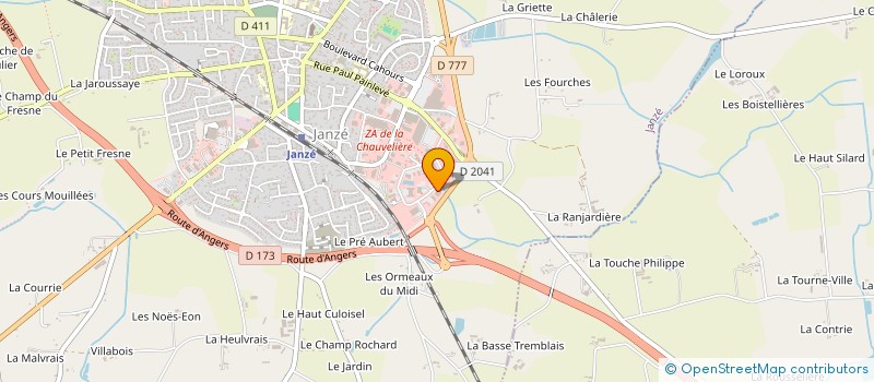 localisation de l'entreprise COUVERTURE MOQUET PELTIER  JANZE