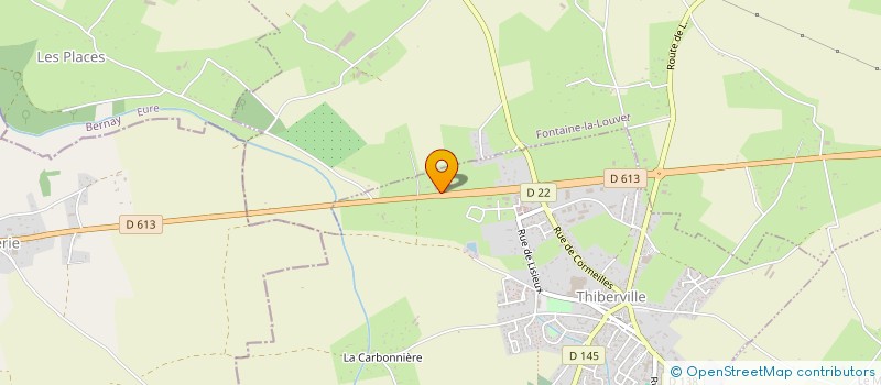 localisation de l'entreprise COUVERTURE NORMANDE à THIBERVILLE