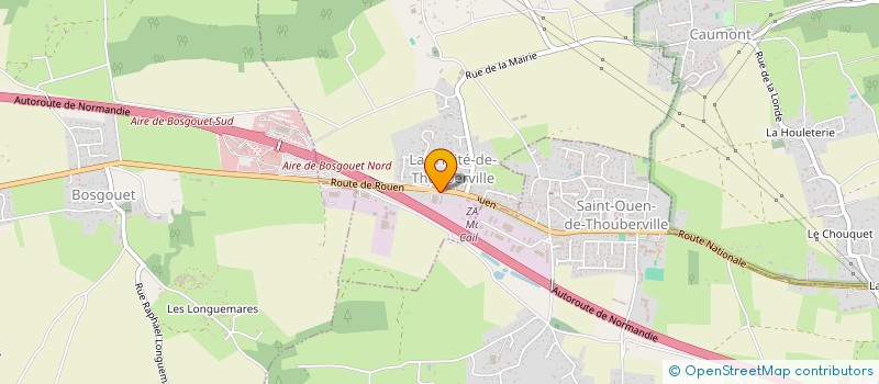 localisation de l'entreprise COUVERTURE PASCAL AUZANNE  LA TRINITE-DE-THOUBERVILLE