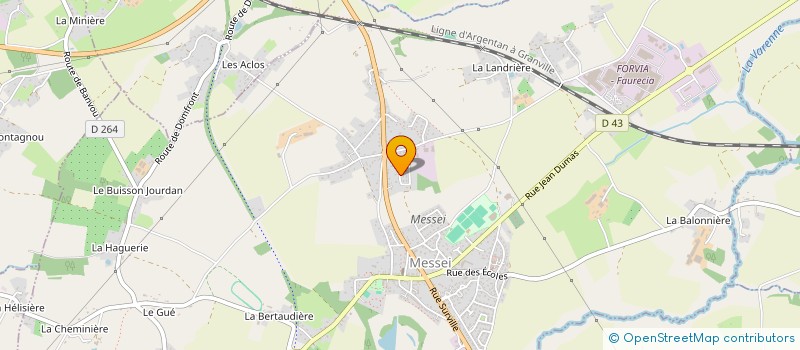 localisation de l'entreprise COUVERTURE PLIHON à MESSEI