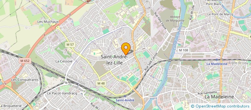 localisation de l'entreprise COUVERTURE PLOMBERIE CHAUFF ETANCHEITE à SAINT-ANDRE-LEZ-LILLE