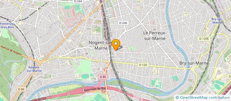 localisation de l'entreprise COUVERTURE PLOMBERIE MODERNE  LE PERREUX-SUR-MARNE