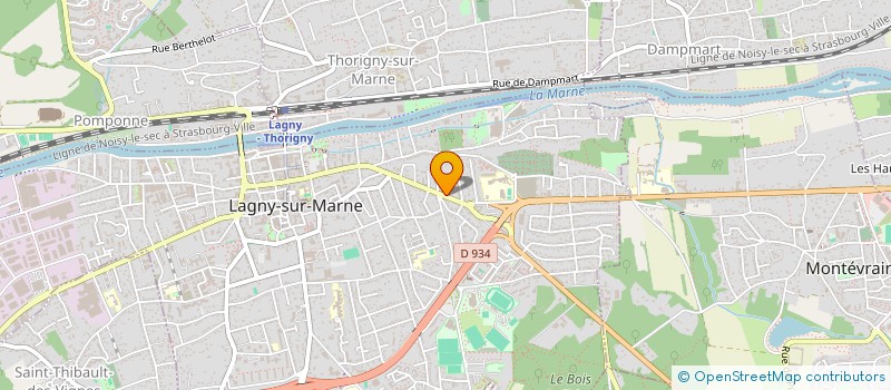 localisation de l'entreprise COUVERTURE PLOMBERIE ZINGUERIE  LAGNY-SUR-MARNE