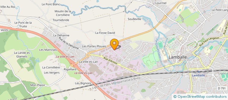 localisation de l'entreprise COUVERTURE POSITIVE à LAMBALLE-ARMOR