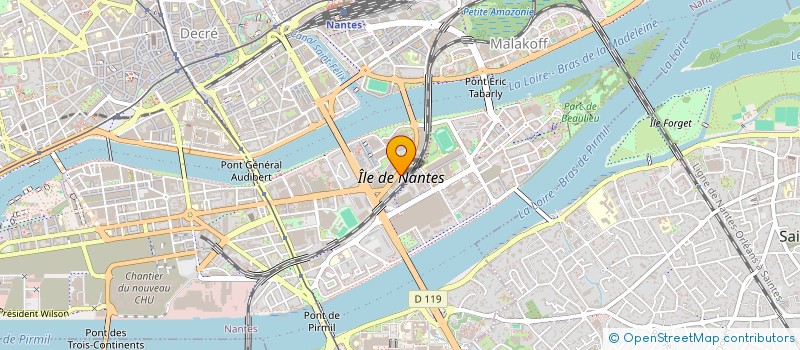 localisation de l'entreprise COUVERTURE PRO OUEST à NANTES